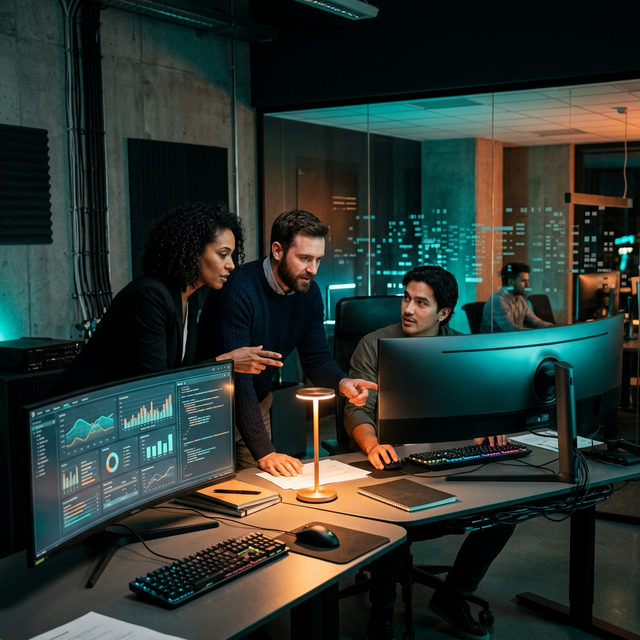 Idyllic Team at Work